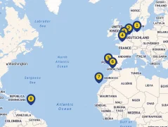 Mapa plavby