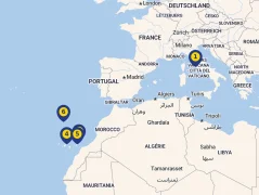 Mapa plavby