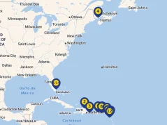 Mapa plavby