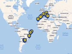 Mapa plavby