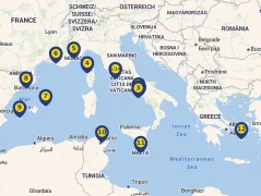 Mapa plavby